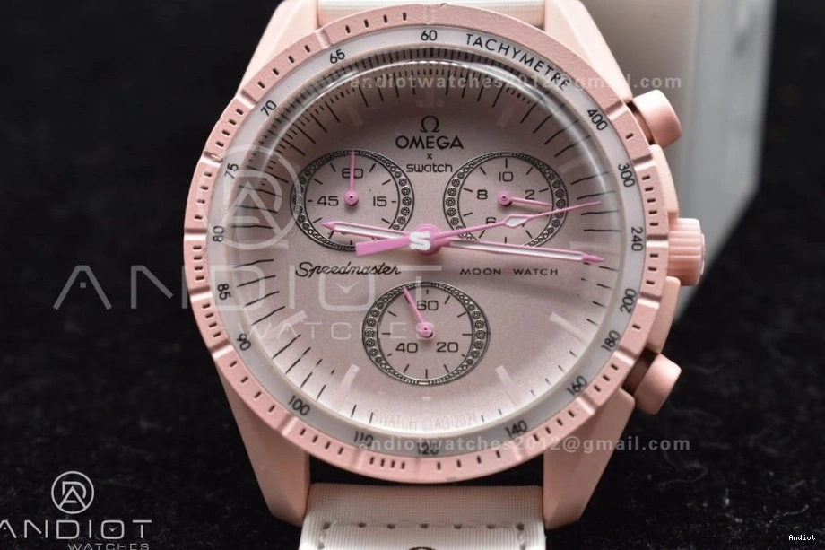 Strap Venus x Bioceramic Moonwatch Nylon Omega on Quartz Swatch to Mission 0407